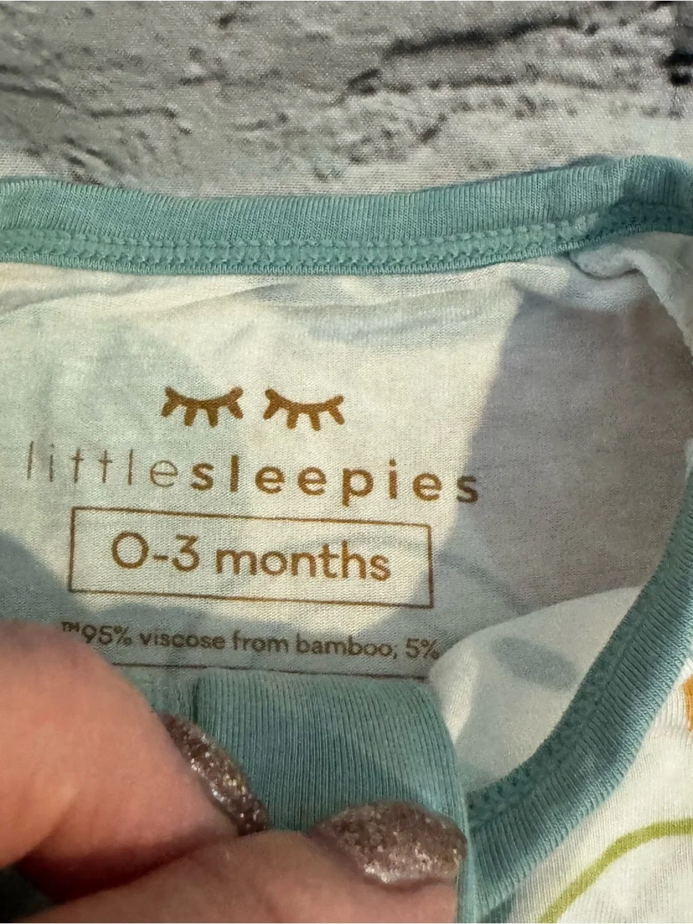 Little Sleepies Emoji Smiley Pattern Bamboo Zippie Romper